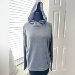 CHAMPION LIKE NEW! WOMEN’S LONG SLEEVE TUNIC PULLOVER IN HERRINGBONE GRAY SZ S